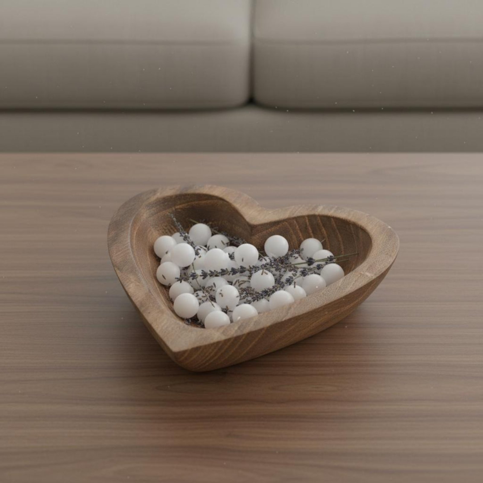 ชามไม้รูปหัวใจ ชามใส่ของกระจุก - Home Decor Handmade บทวิจารณ์และราคา