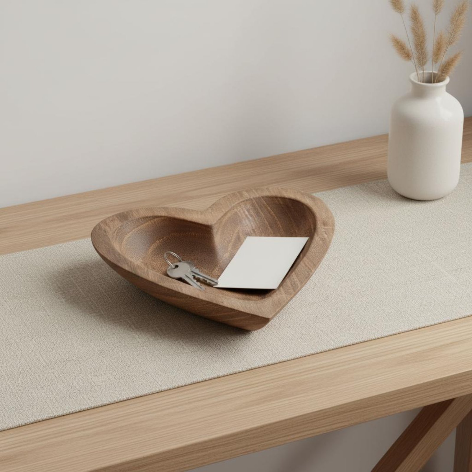 ชามไม้รูปหัวใจ ชามใส่ของกระจุก - Home Decor Handmade บทวิจารณ์และราคา