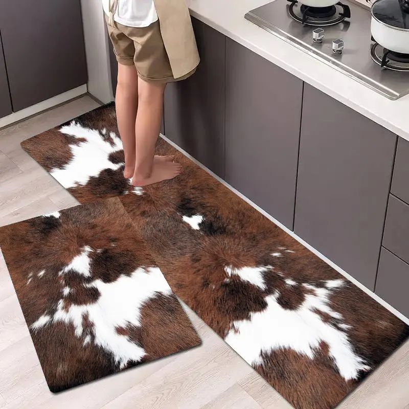 VIKAMA พรมกันลื่นลายวัวตะวันตก - Cowhide Rug Faux บทวิจารณ์และราคา
