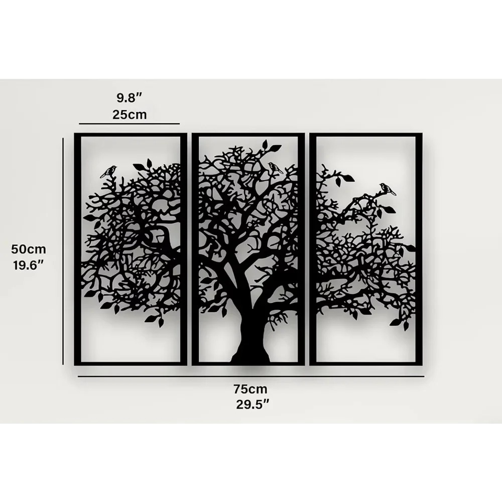 3 ชิ้น งานศิลปะติดผนังโลหะรูปต - Home Decor Etsy บทวิจารณ์และราคา