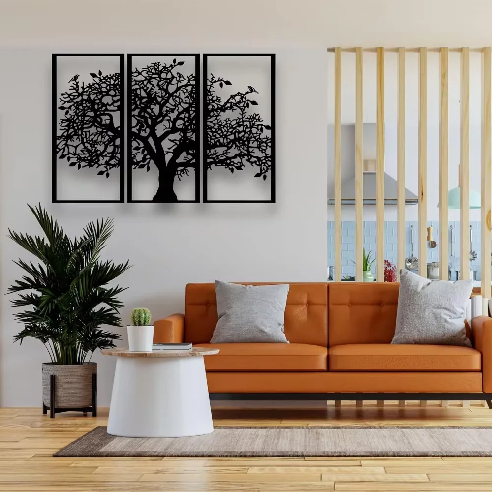 3 ชิ้น งานศิลปะติดผนังโลหะรูปต - Home Decor Etsy บทวิจารณ์และราคา