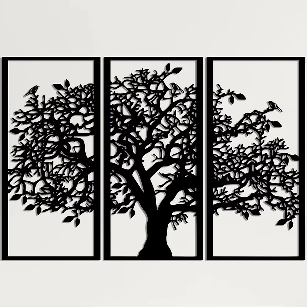 3 ชิ้น งานศิลปะติดผนังโลหะรูปต - Home Decor Etsy บทวิจารณ์และราคา