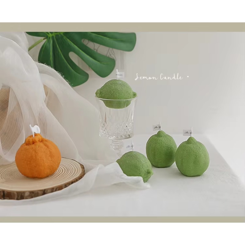 เทียนหอมรูปเลมอนตกแต่งบ้าน ของ - Home Decor Handmade บทวิจารณ์และราคา