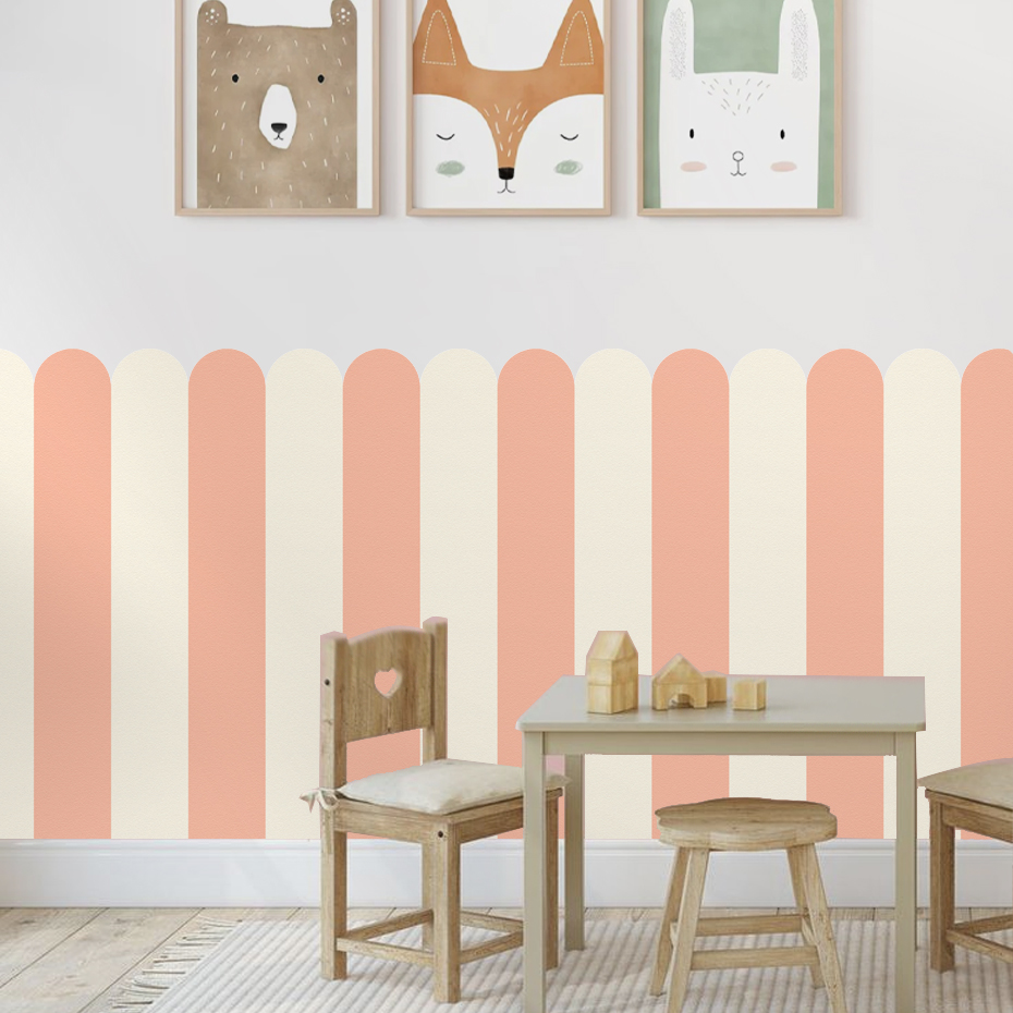 หลากสีแนวตั้งลาย Arc วอลล์เปเป - Home Decor Kit บทวิจารณ์และราคา