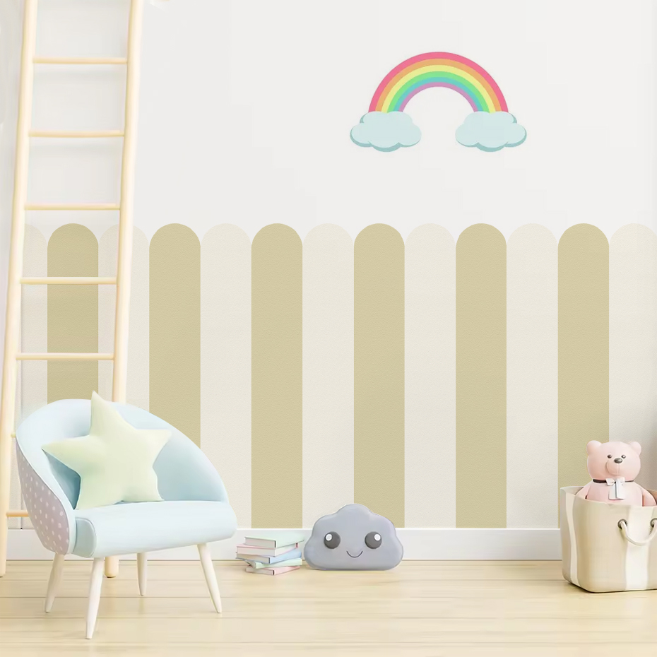 หลากสีแนวตั้งลาย Arc วอลล์เปเป - Home Decor Kit บทวิจารณ์และราคา