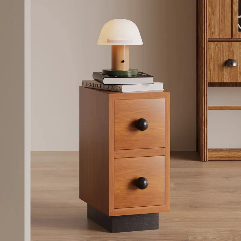 ตู้ข้างเตียงไม้เนื้อแข็งทรงแคบ - Home Decor Medieval บทวิจารณ์และราคา