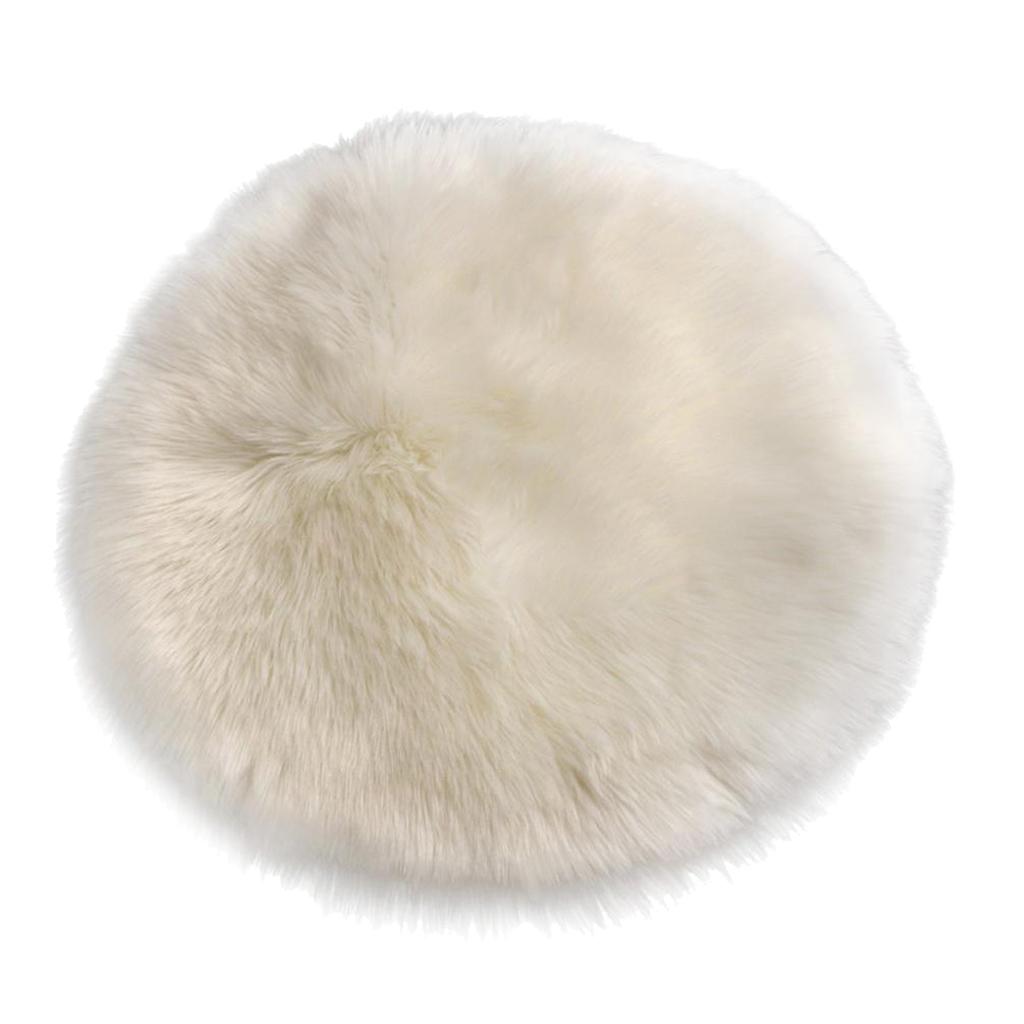 พรมหนังแกะขน faux สุดหรูทรงกลม - Cowhide Rug Faux บทวิจารณ์และราคา
