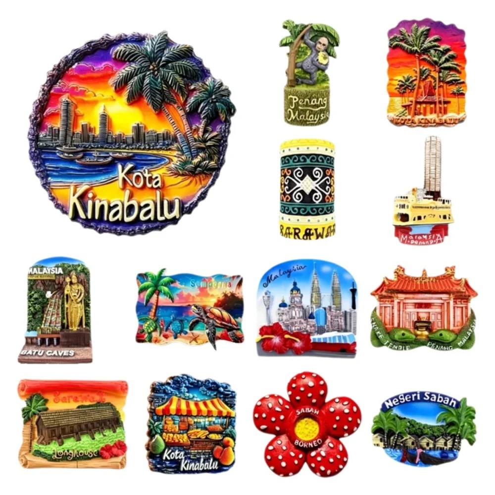 แม่เหล็กติดตู้เย็น 3 มิติ มาเล - Home Decor Kuala Lumpur บทวิจารณ์และราคา