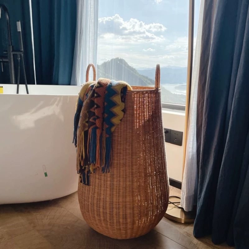 ตะกร้าผ้าสไตล์อินส์ทำจากหวายสำ - Home Decor Hampers บทวิจารณ์และราคา